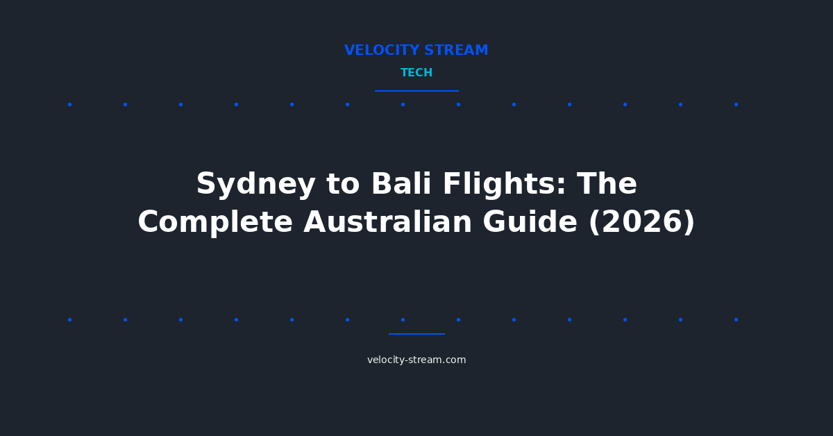 Sydney to Bali Flights: The Complete Australian Guide (2026)